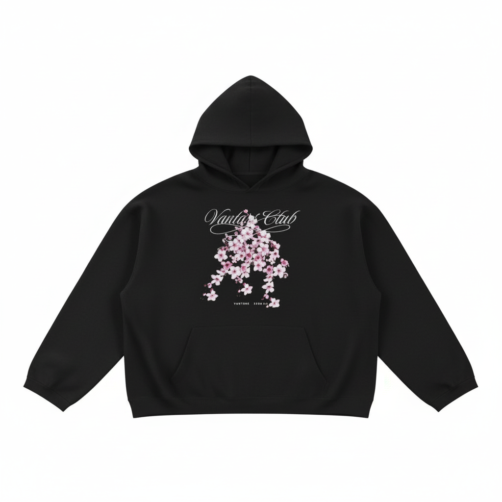 Fallen Flowers, Gather-Hem Hoodie