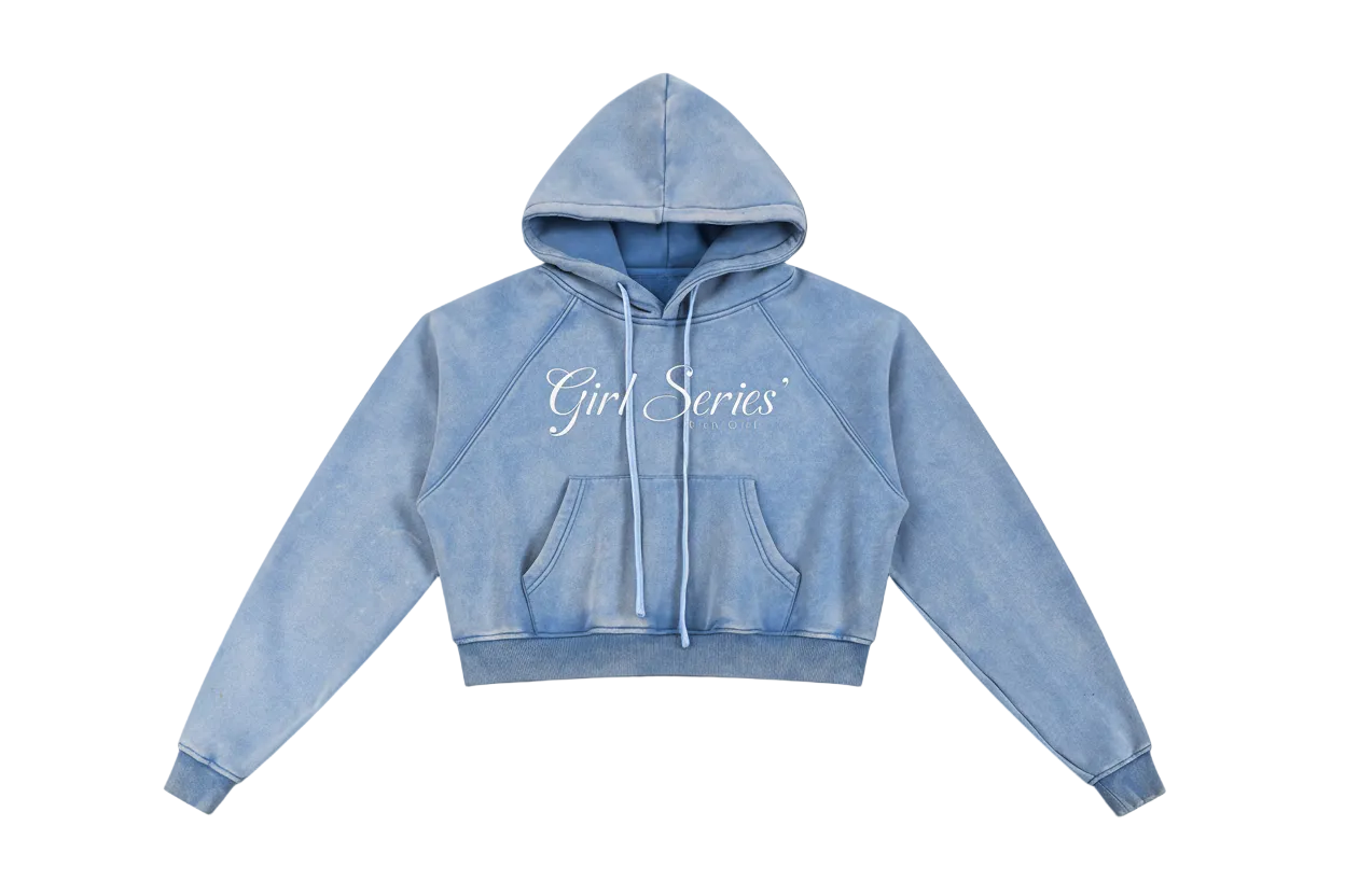 Snow Washed Cropped hoodie
