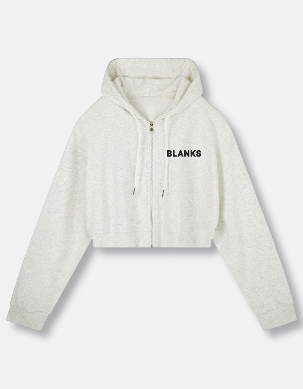 SB Cropped Zip-Up Hoodie