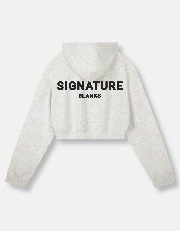 SB Cropped Zip-Up Hoodie