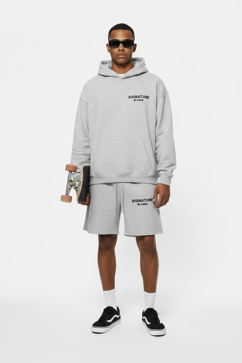 Signature Blanks Grey Set – Skateboard Full Body